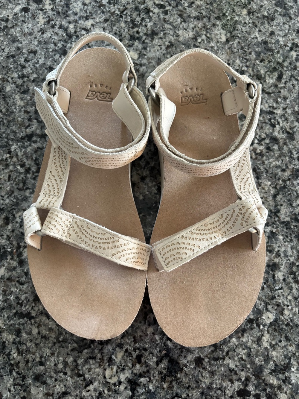 Teva Neutral Beige Adjustable Strappy Sandals